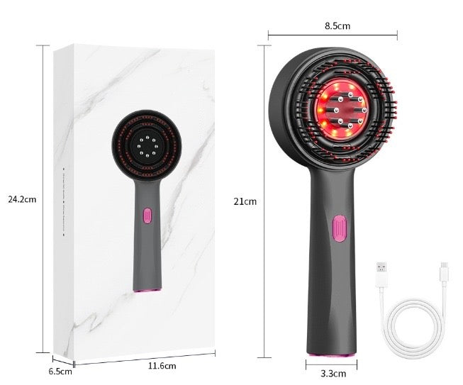 Aëzia - Brosse Applicatrice d’Huile & Massage du Cuir Chevelu